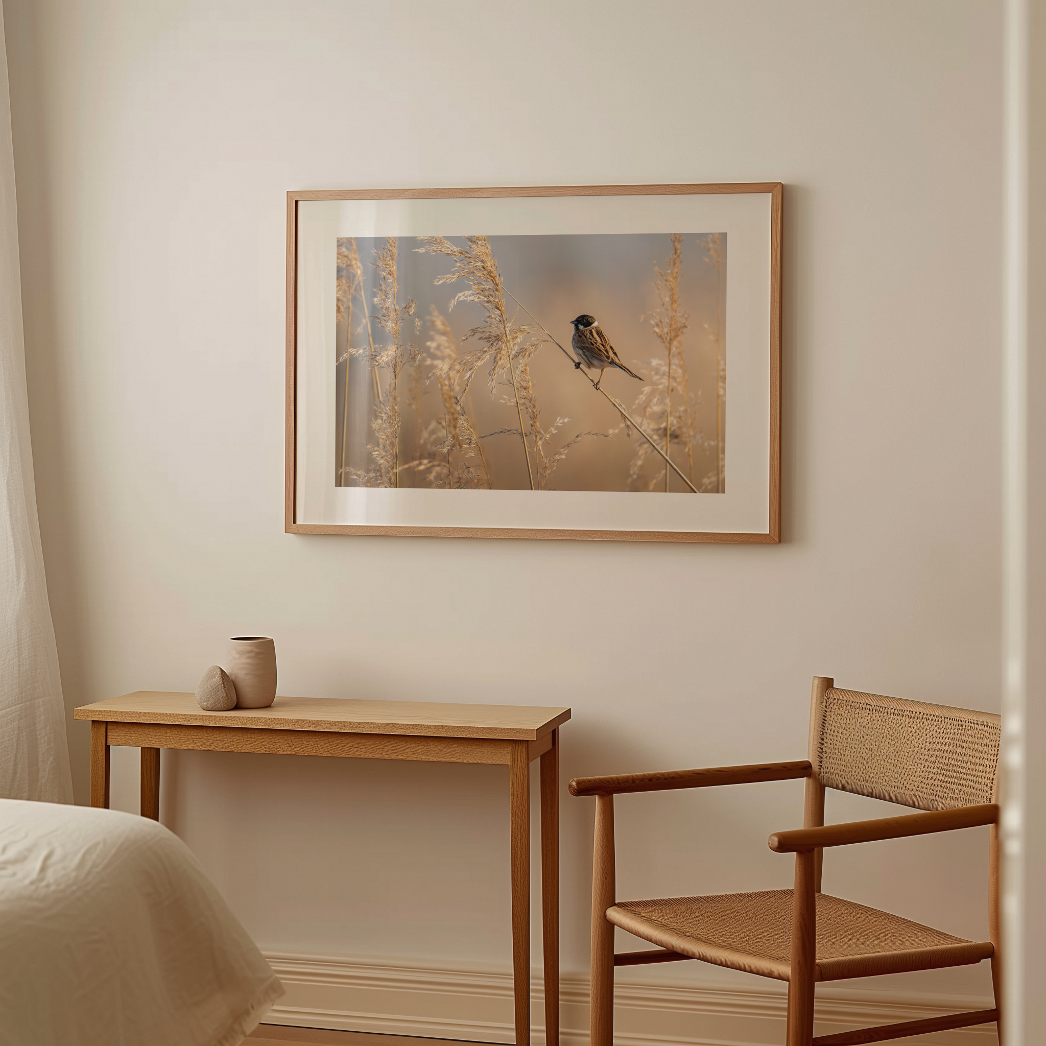 Print 'Rietgors boven het rietveld'