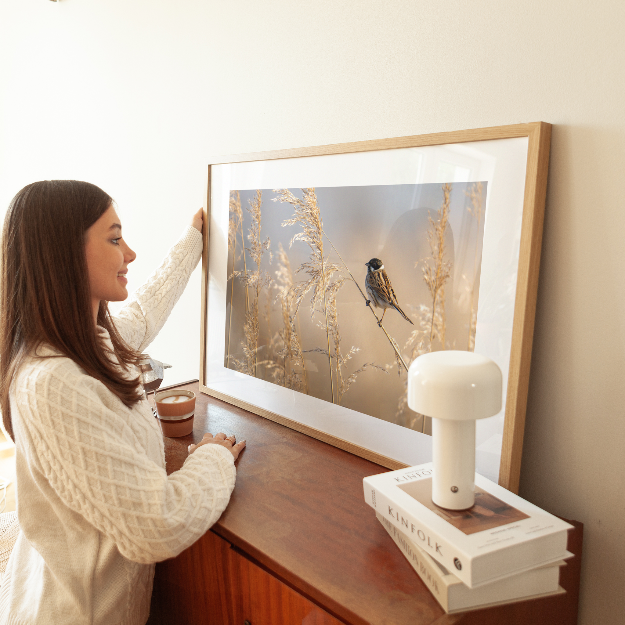 Print 'Rietgors boven het rietveld'