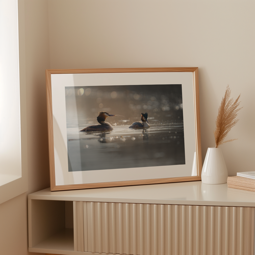 Natuurprint ‘Fuuten in harmonie’ als wanddecoratie in een interieur
