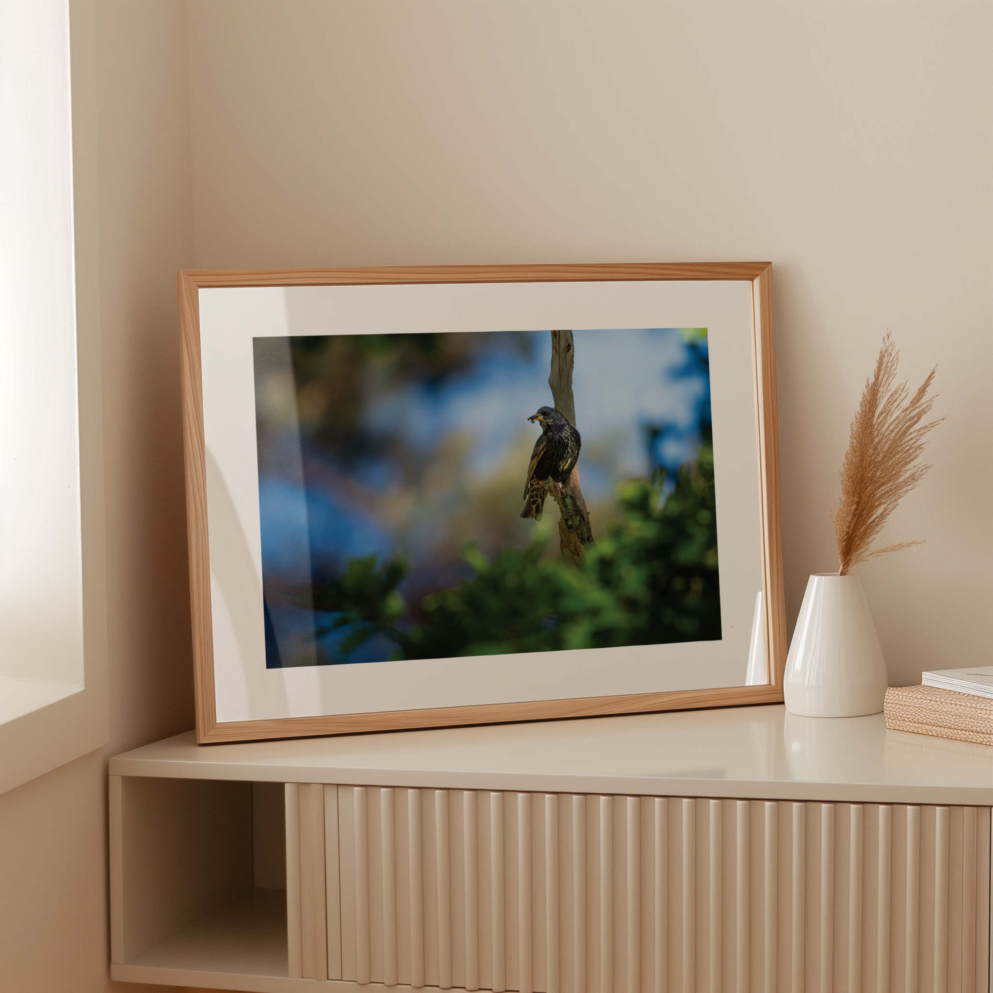 Print 'Spreeuw eet zijn maaltijd'