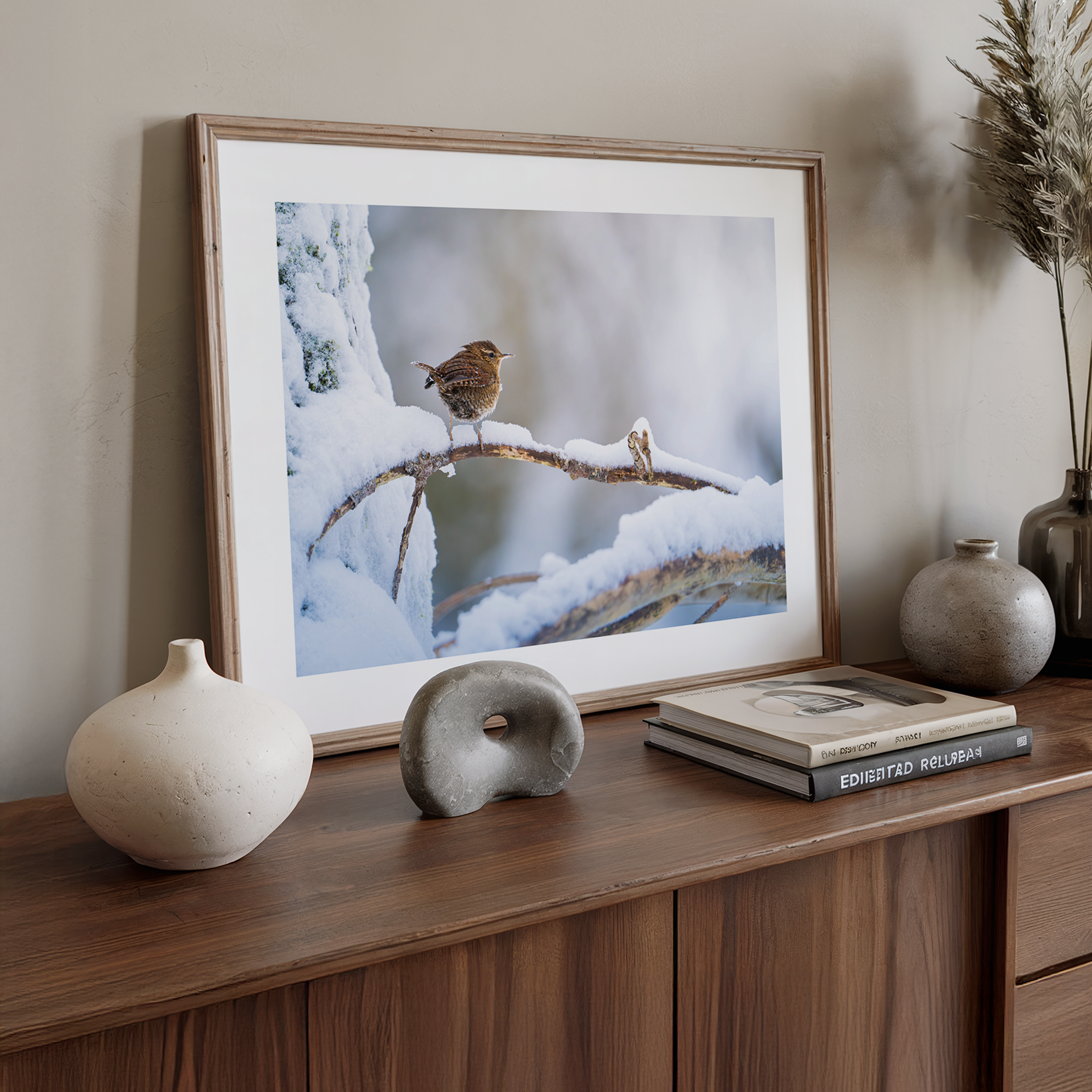 Print 'Winterkoninkje in de sneeuw'