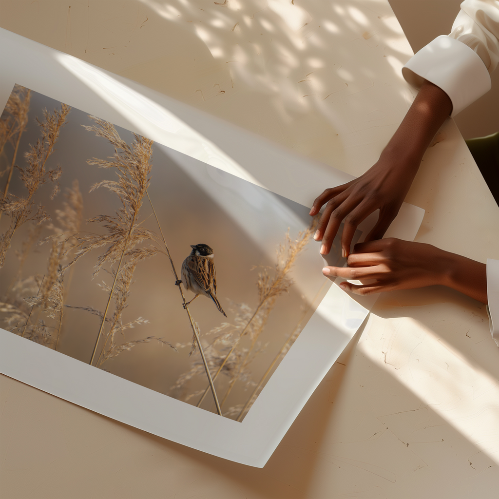 Print 'Rietgors boven het rietveld'